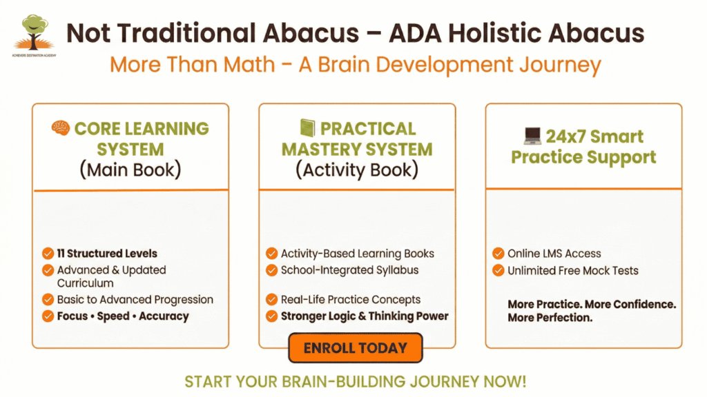 ADA ABACUS COURSE STRUCTURE- HOLISTIC ABACUS