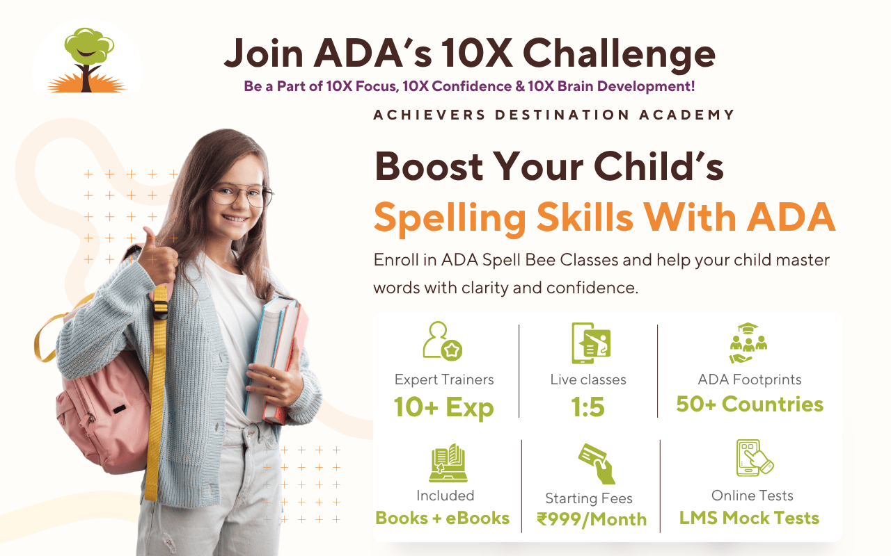 Spell Bee Classes in Chandapura, Bangalore - Achievers Destination Academy